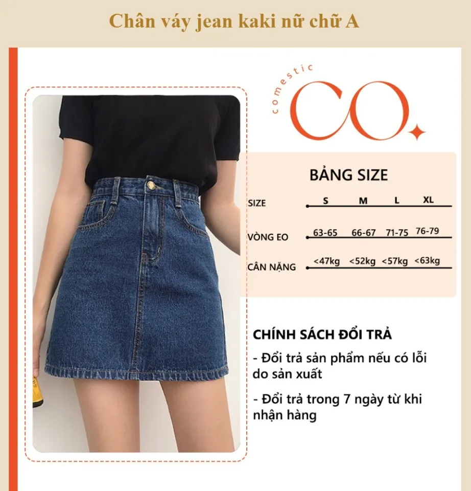 Chân váy kaki jean basic xếp ly nhẹ chữ a ngắn nữ lưng cao trắng đen be mẫu  mới ulzzang babydoll bánh bèo nội y xanh | Shopee Việt Nam