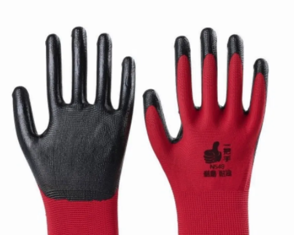 Rubber-Coated Nylon Multipupose Gardening Safety Gloves