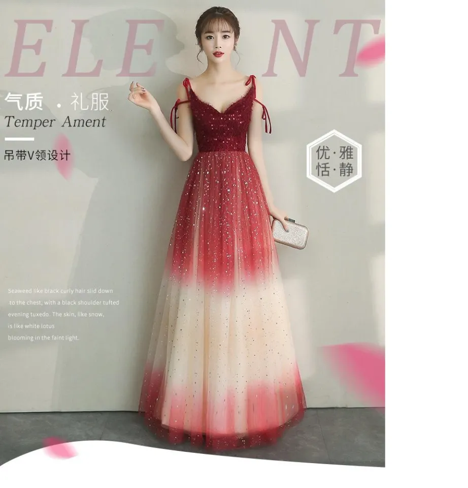 Korean Style Sweetheart Birthday Party Dress For Women Floor-length Short  Sleeve A-line Sequined Graceful Formal Prom Gowns - Formal Dresses -  AliExpress