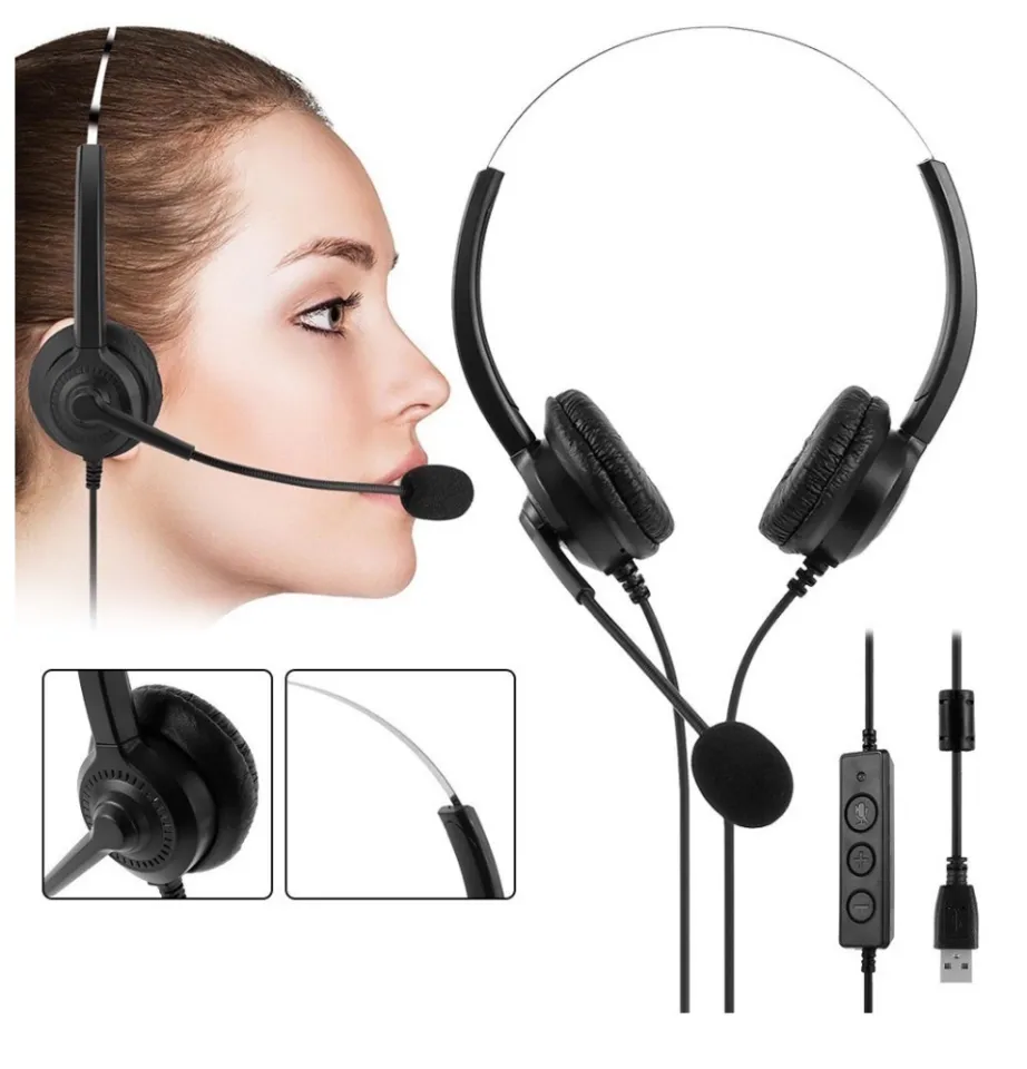 Usb headset 2025 with noise cancellation