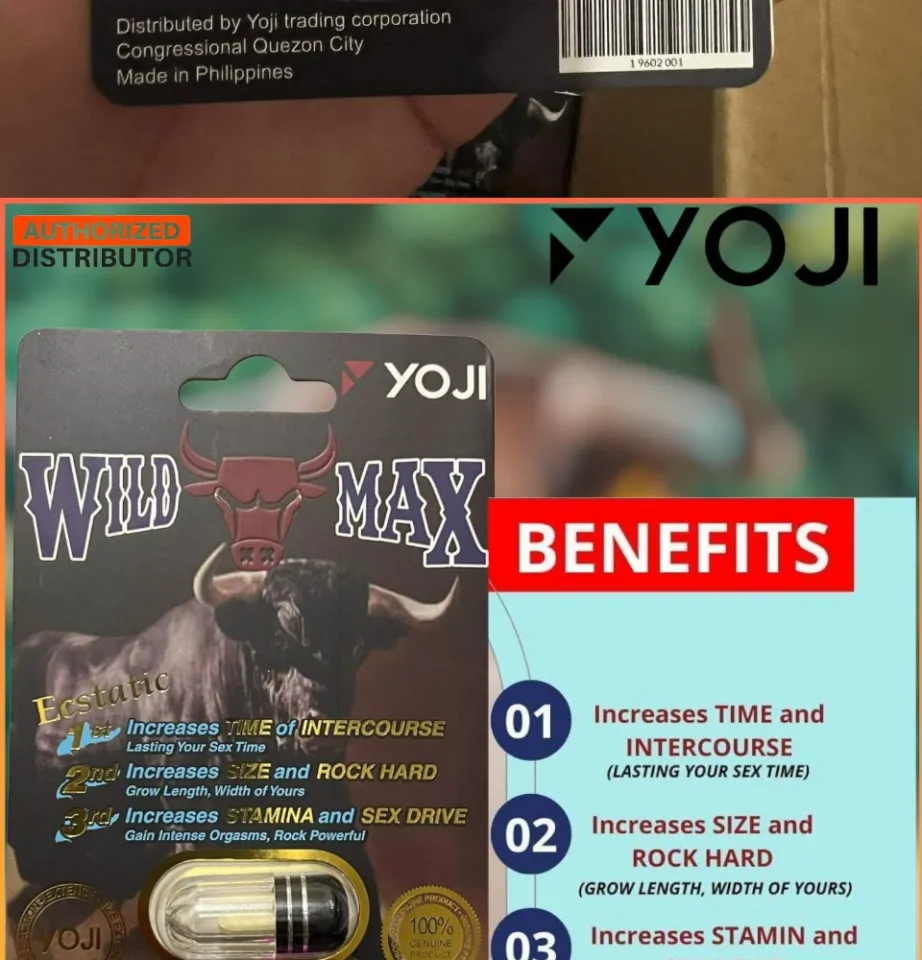 Original WILD MAX Blister top selling male enhancer by Yoji Corp for MEN,  Yoji tablet HIGH