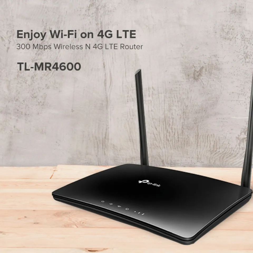 Tp-Link TL-MR6400 300 mbps Wireless N 4G LTE Router Integrated Antennas  LAN/WAN Ports, 1 Sim-card Slot, Brand New