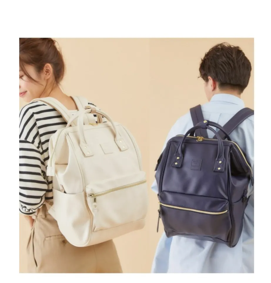 Anello® RETRO Leather Laptop Backpack Rucksack Regular Size