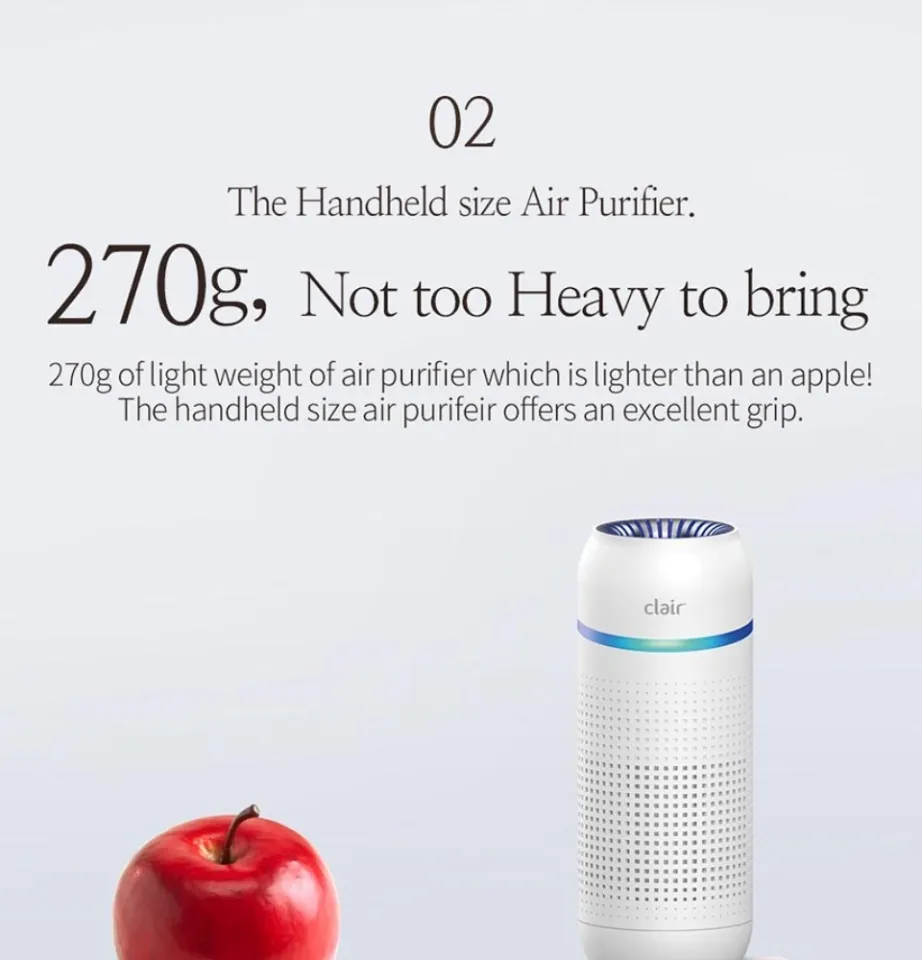 Handheld air deals purifier