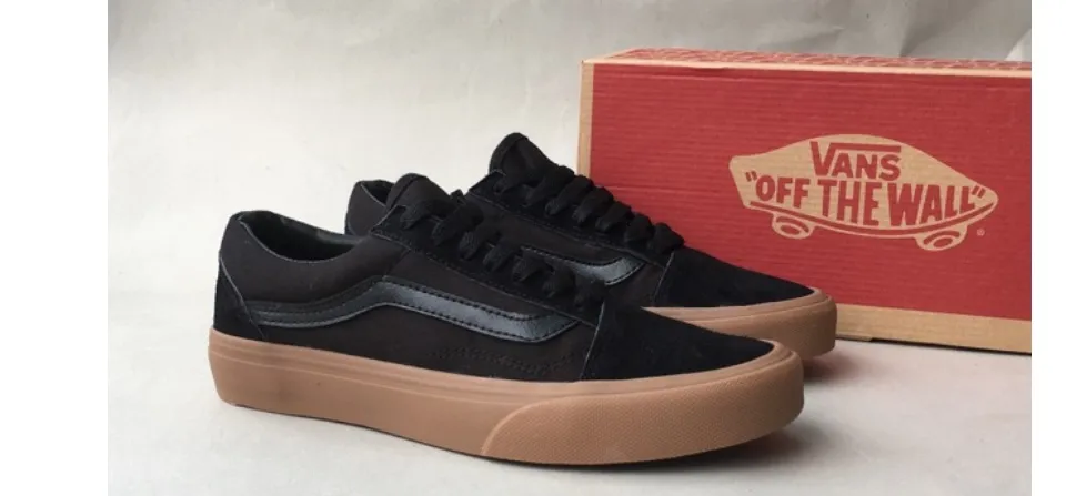 SEPATU VAN S AUTH FULL BLACK HITAM POLOS WHITE PUTIH OLD SKOOL ERA