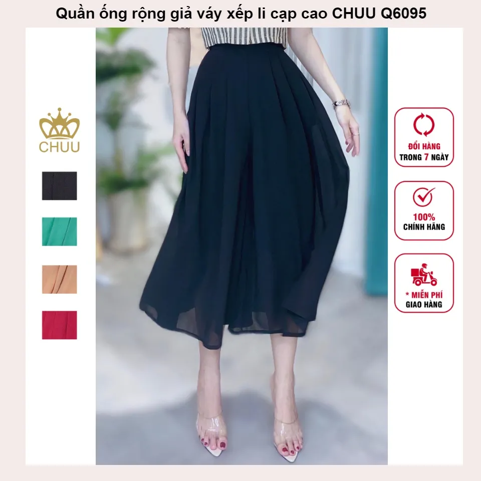 Quần ống rộng giả váy – mốt giấu dáng siêu hiệu quả - Thời trang - Việt  Giải Trí