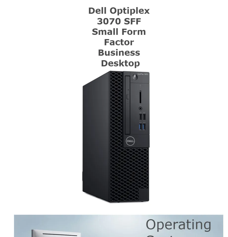 DELL OptiPlex 3070 SFF i3-9100 8GB ➋ Dell OptiPlex 3070 SFF Computer i3-9100 Windows 11