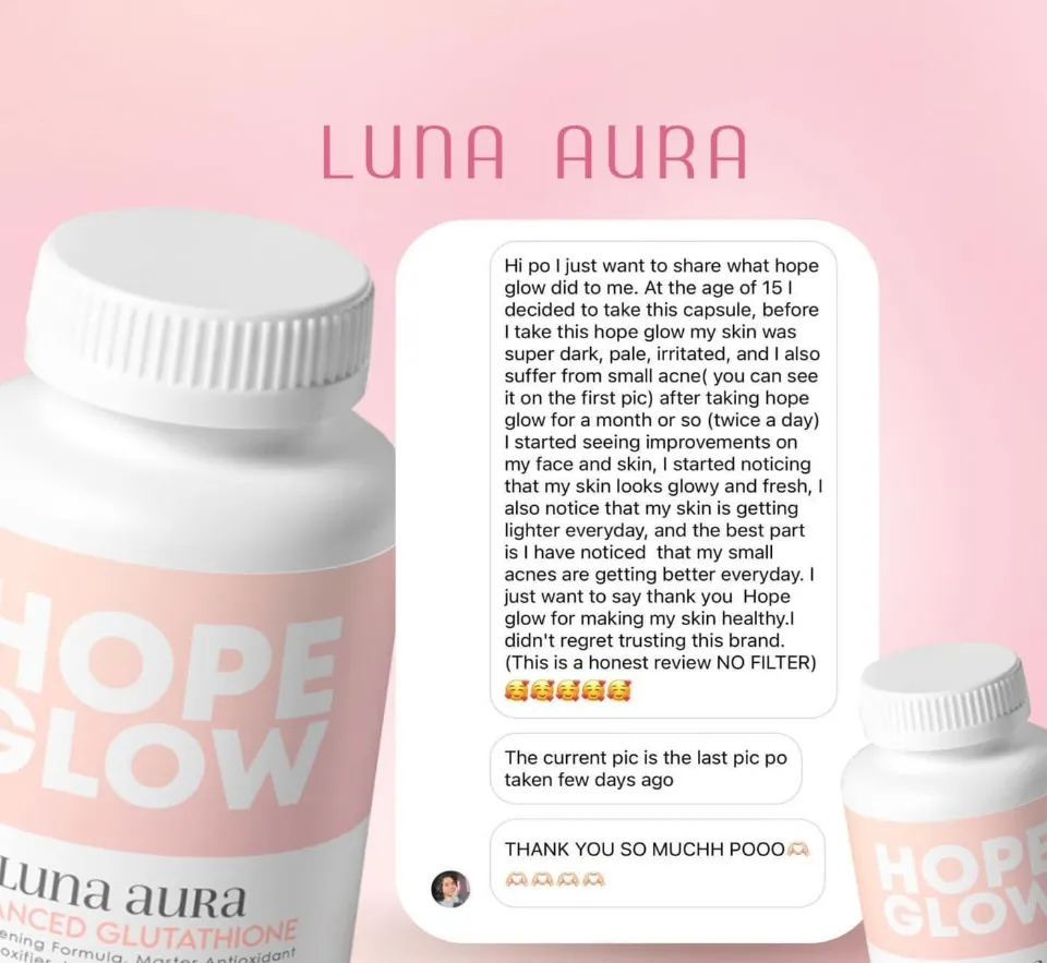 Luna Aura Hope Glow Advance Glutathione & Hope Beauty Lean Coffee , Luna  Aura Mini, Biggie, Hope C, Hope Glow Crystal[FREE SOAP] ORIGINAL | Lazada PH