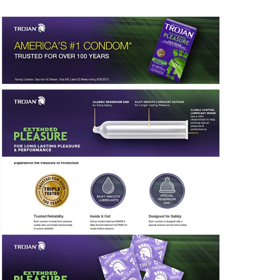 trojan extended climax control lubricant Vibrating Rings in Adult Toys