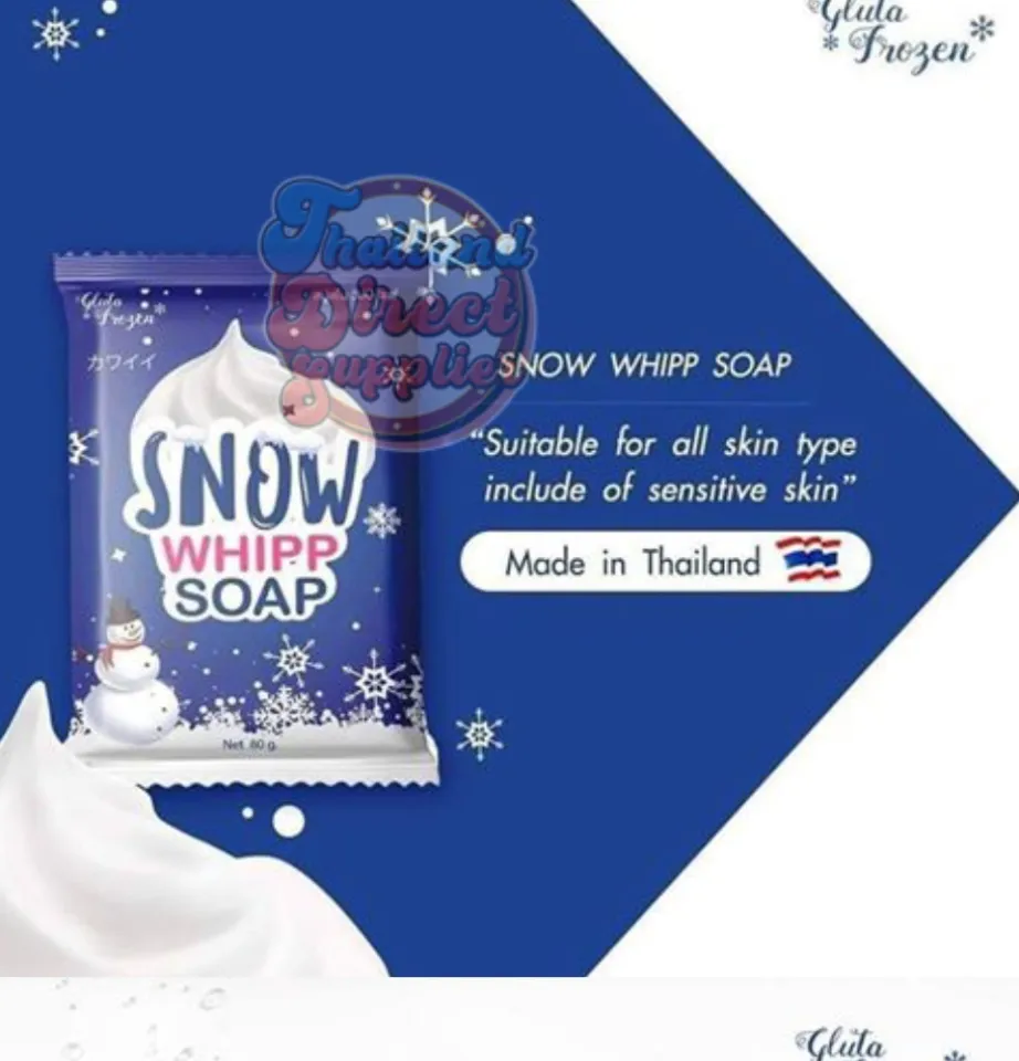 Snow Whipp Soap by Gluta Frozen Thailand Whitening Soap