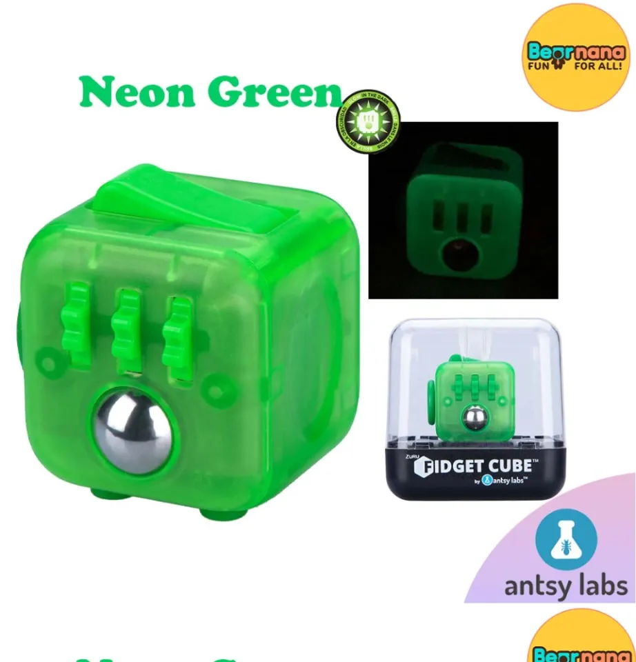Antsy Labs Fidget Cube Custom Series NEON GREEN Decoration