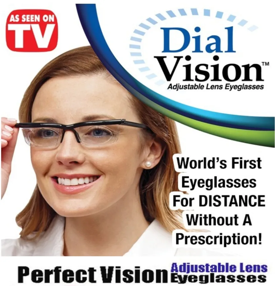 ADJUSTABLE DIAL READING GLASSES FOCUS FOR READING DISTANCE VISION EYEGLASSES  UNIVERSAL MYOPIA EYE GLASSES VARIABLE LENS