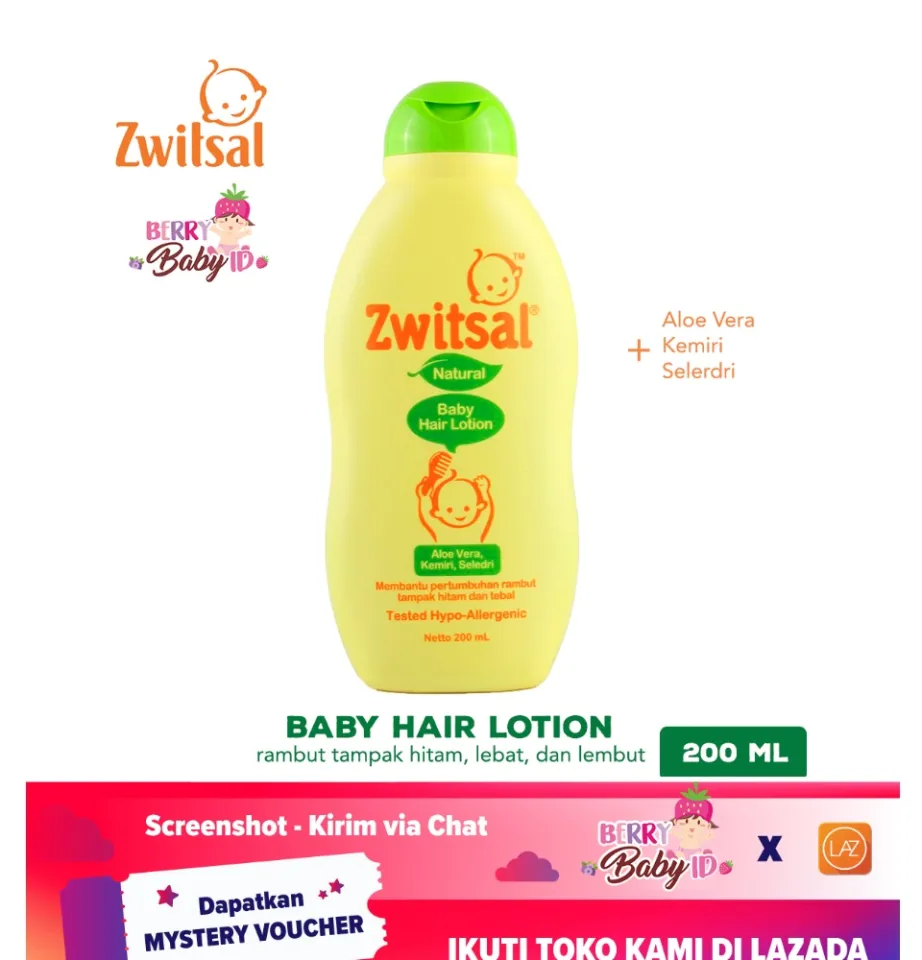 Zwitsal Natural Baby Hair Lotion Losion Rambut Bayi 200ml Berry