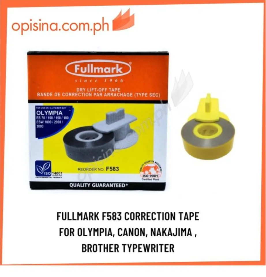 Typewriter correction deals tape