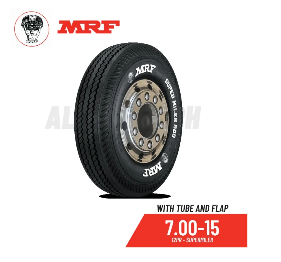 MRF Tire 12PR Rib Supermiler (Made in India) w/ Free