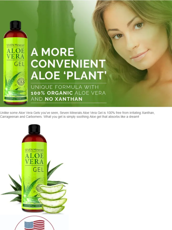 how can we use aloe vera on face Pure Aloe Vera Gel