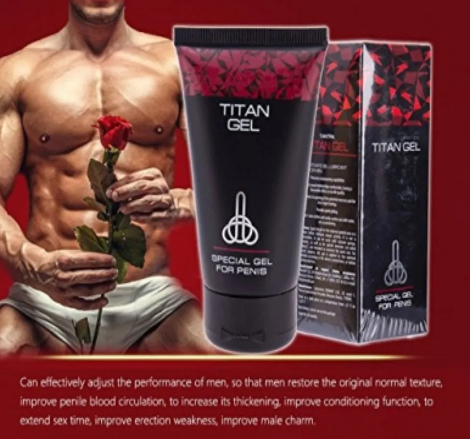 100% RUSSIAN ORIGINAL MADE TITAN GEL Health Care Enlarge Increase  Thickening Lasting Bigger Penis Size