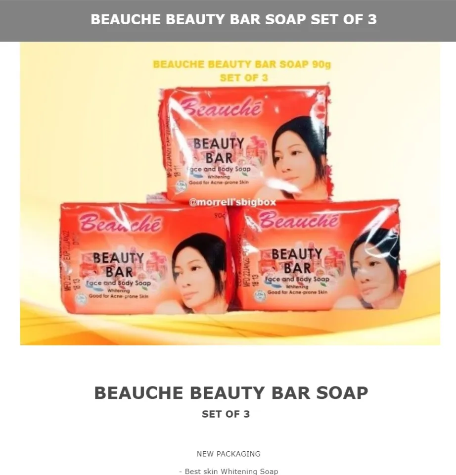 BEAUCHE BEAUTY BAR SOAP SET OF 3 | Lazada PH