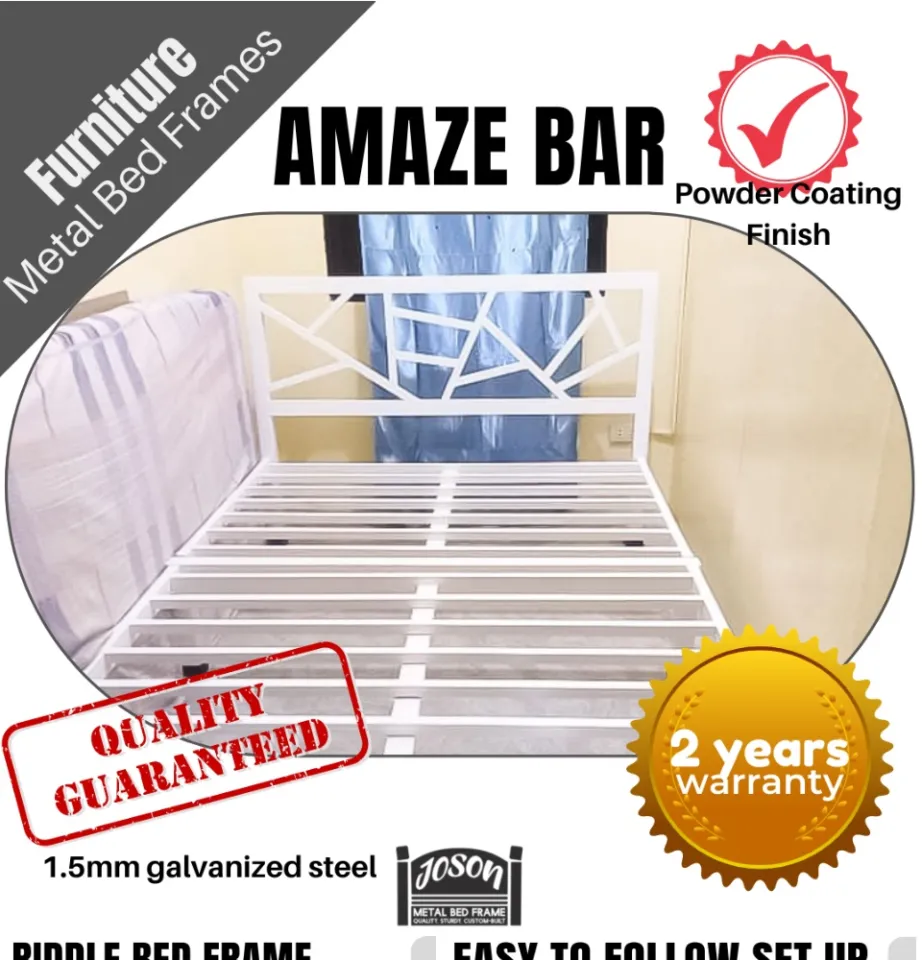 QUEEN BED FRAME JOSON AMAZE Premium Bed Heavy Duty Metal Bed Bed