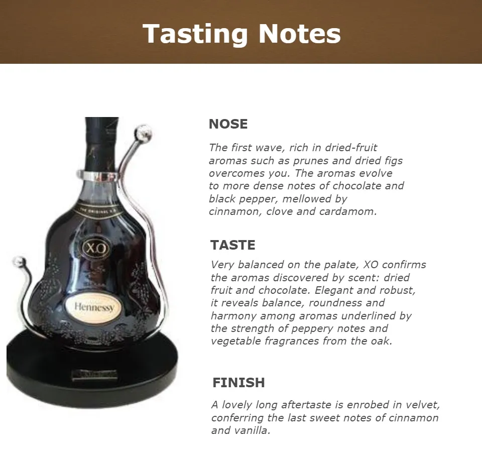 Hennessy XO Cognac with Cradle 1000ml, Alcohol 40%, X.O. Cognac