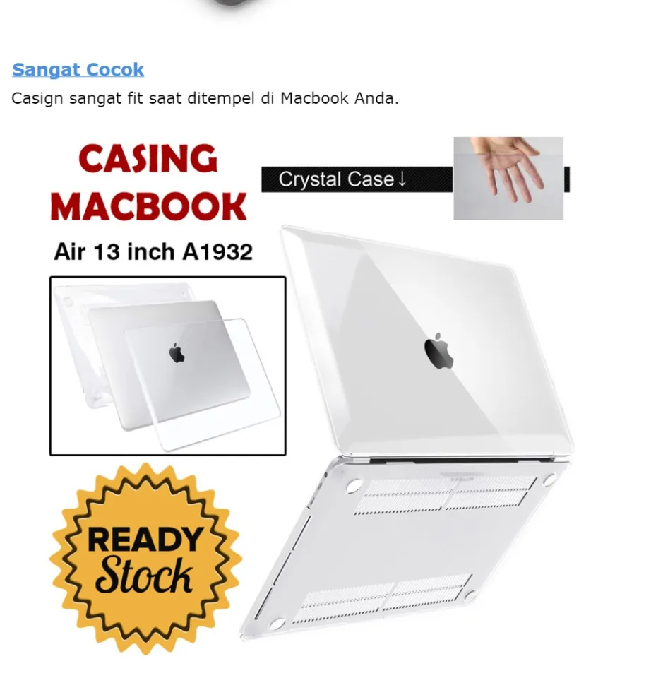Hard Case Crystal Matte Frosted Casing Macbook Air 13 Inch Cesing