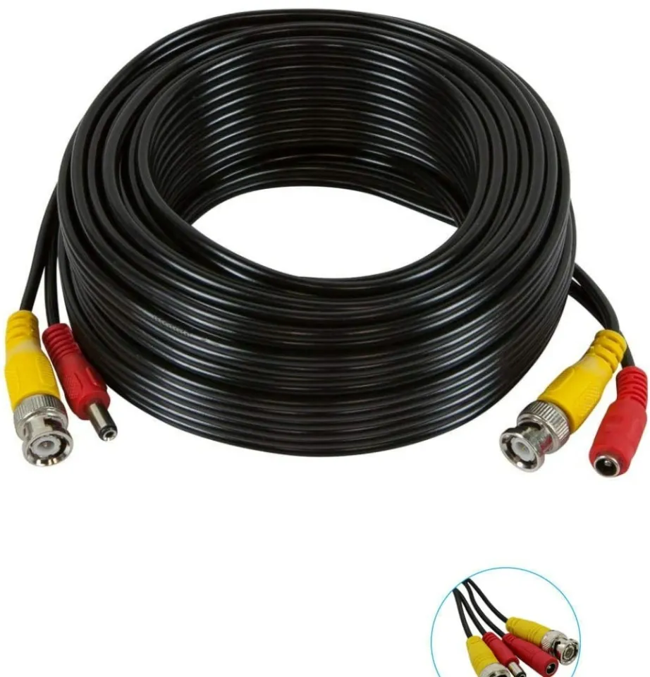 Allan CCTV CABLE 10M 20M 30M 40M 50M BNC RG59 Video Power Siamese