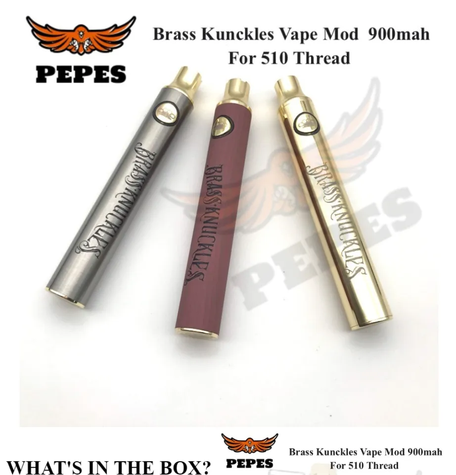 Bras Knuckle Mod for 510 Thread vape pen vape mod -900mah battery
