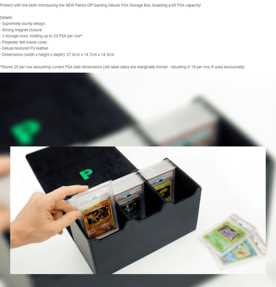 palms off graded card case PALMS OFF GAMING COLLECTORS SERIES RED SMALL GRADED CARD STORAGE CASE –  Kings Comics