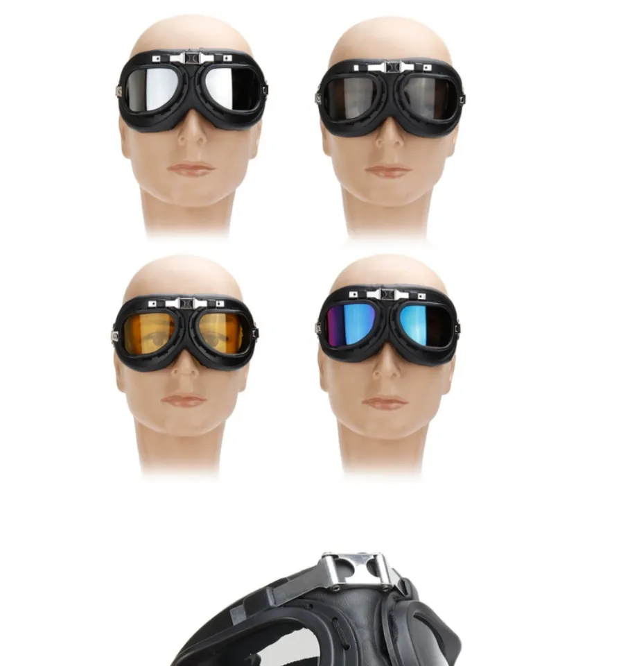 Kacamata Helm Bogo Retro Goggles Classic Vintage Harley UV