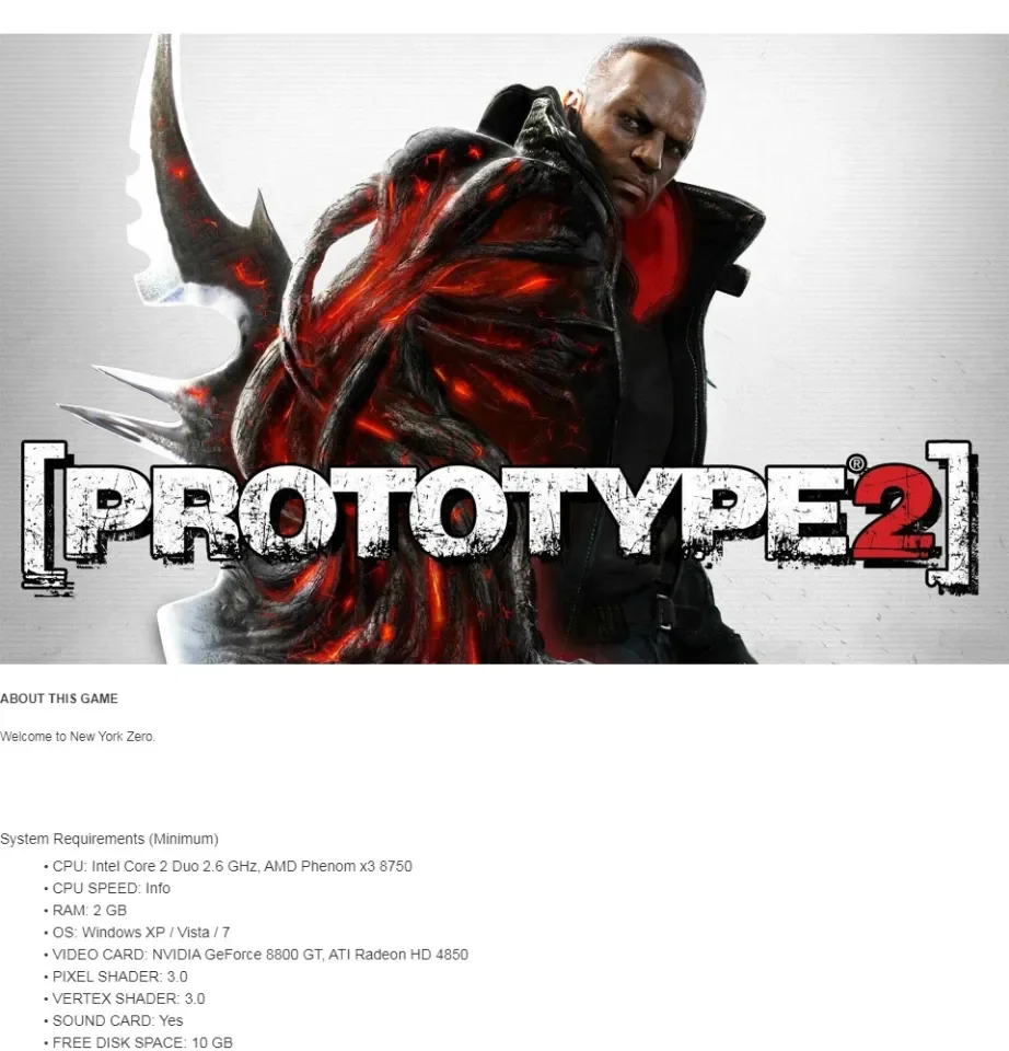 Prototype 2 PC GAME [Offline INSTALLATION] | Lazada