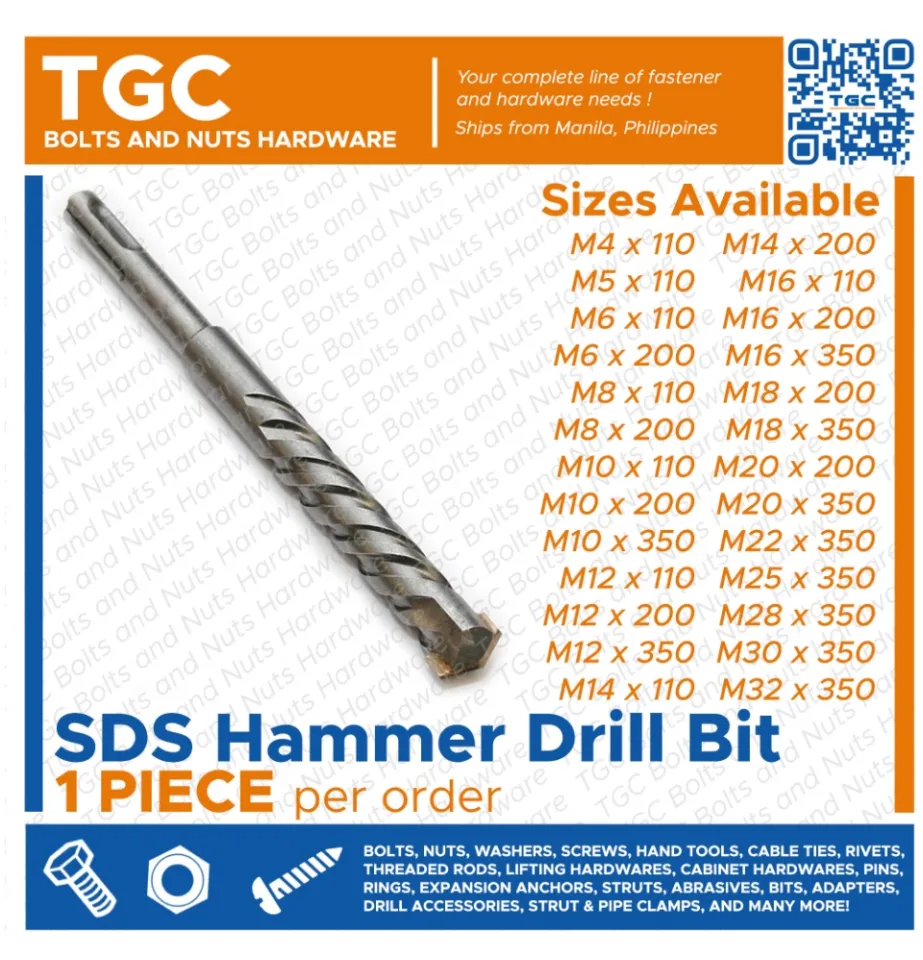 M4 drill online size