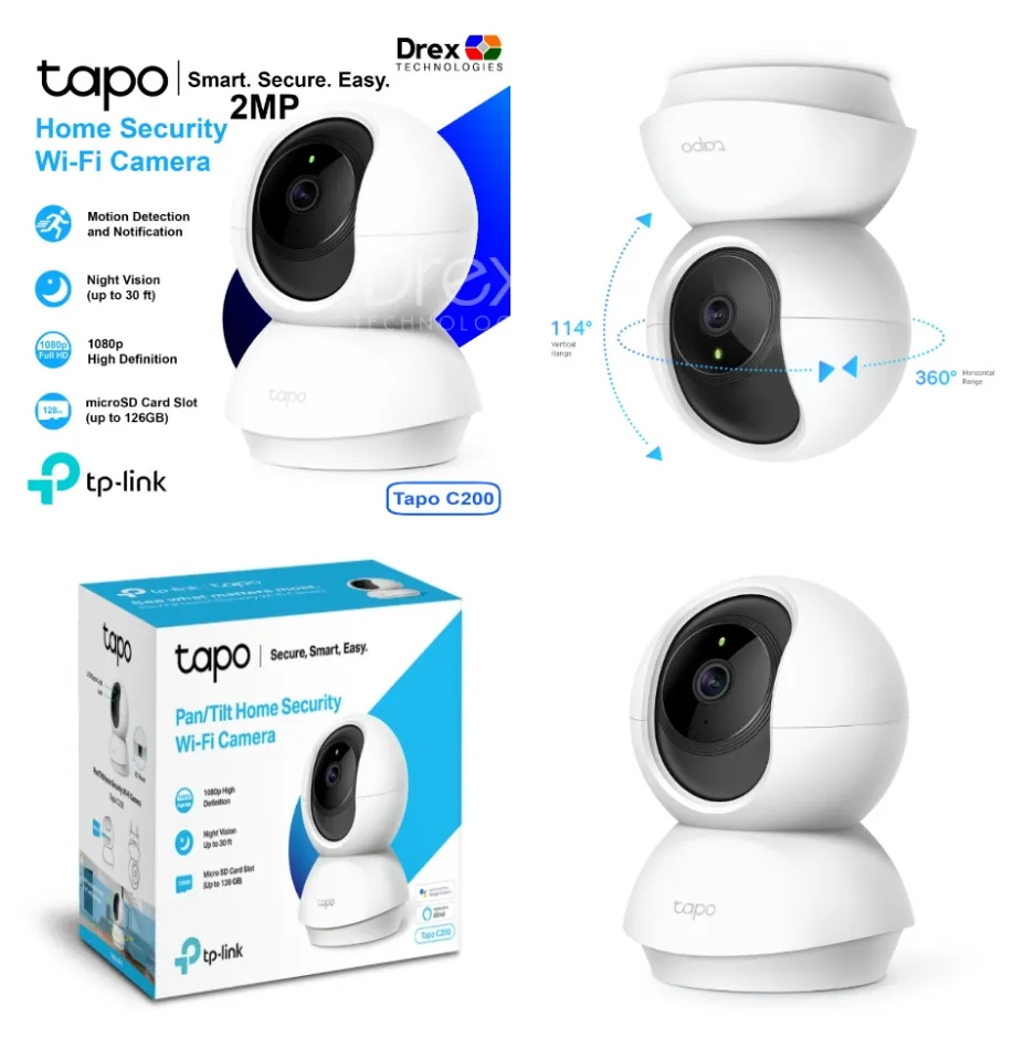 TP-Link TP-Link Tapo C200 Pan/Tilt Wi-Fi 1080p 2MP Home Smart Security  Camera