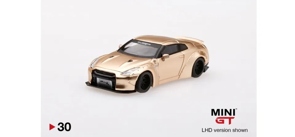 Mini GT 30 Mijo LB WORKS Nissan GT-R (R35) Satin Gold Skala 1:64