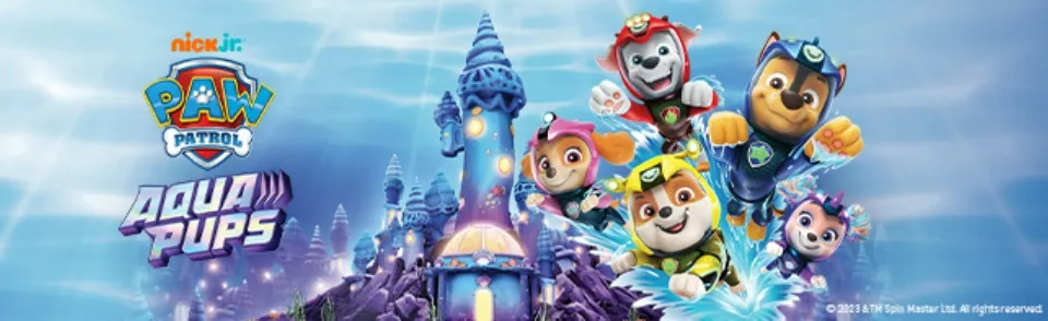 Paw Patrol Aqua Themed Vehicles with Aqua Pups (Chase Rocky Rubble