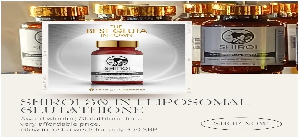 Shiroi Advanced Whitening Formula 30 in 1 Liposomal Glutathione Japanese  and Korean Formula Combined 60 counts 3500mg - Lazada