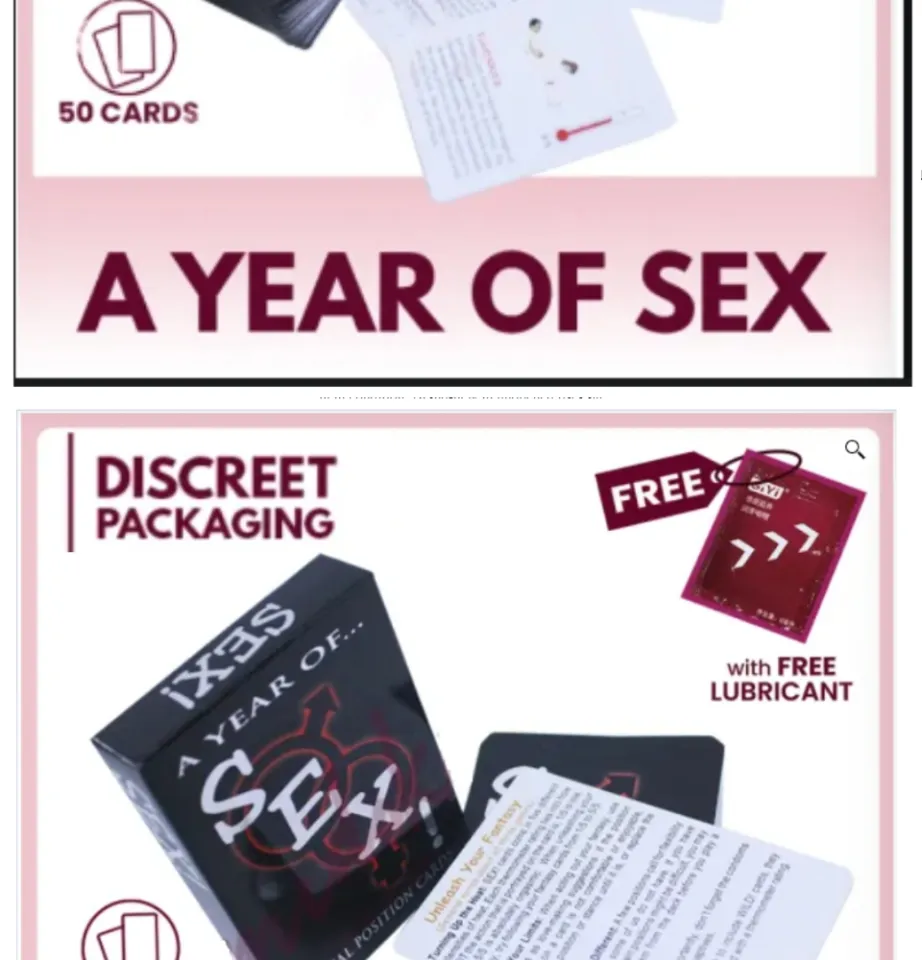 100% ORIGINAL, AUTHENTIC and HIGH QUALITY, ORIGINAL & EFFECTIVE Card Game A  Year SEX:Sexual