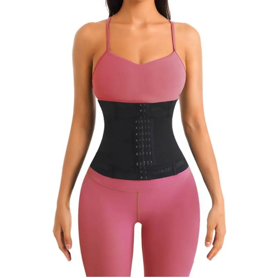 Womens Latex Rubber Waist Trainer Cincher Body Shaper Underbust