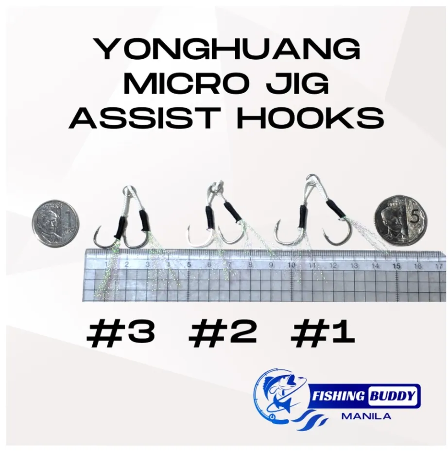 YONGHUANG MICRO JIG ASSIST HOOKS #3 #2 #1