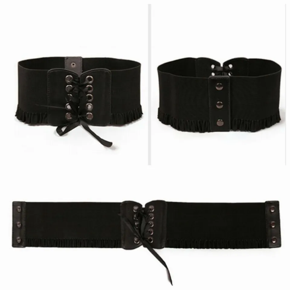 eaphi fake leather belt bustier ivory eaphi fake leather belt