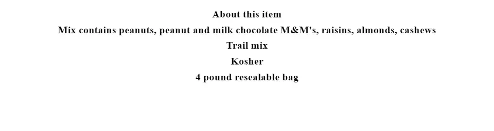 Kirkland Signature Trail Mix, 4 Pounds