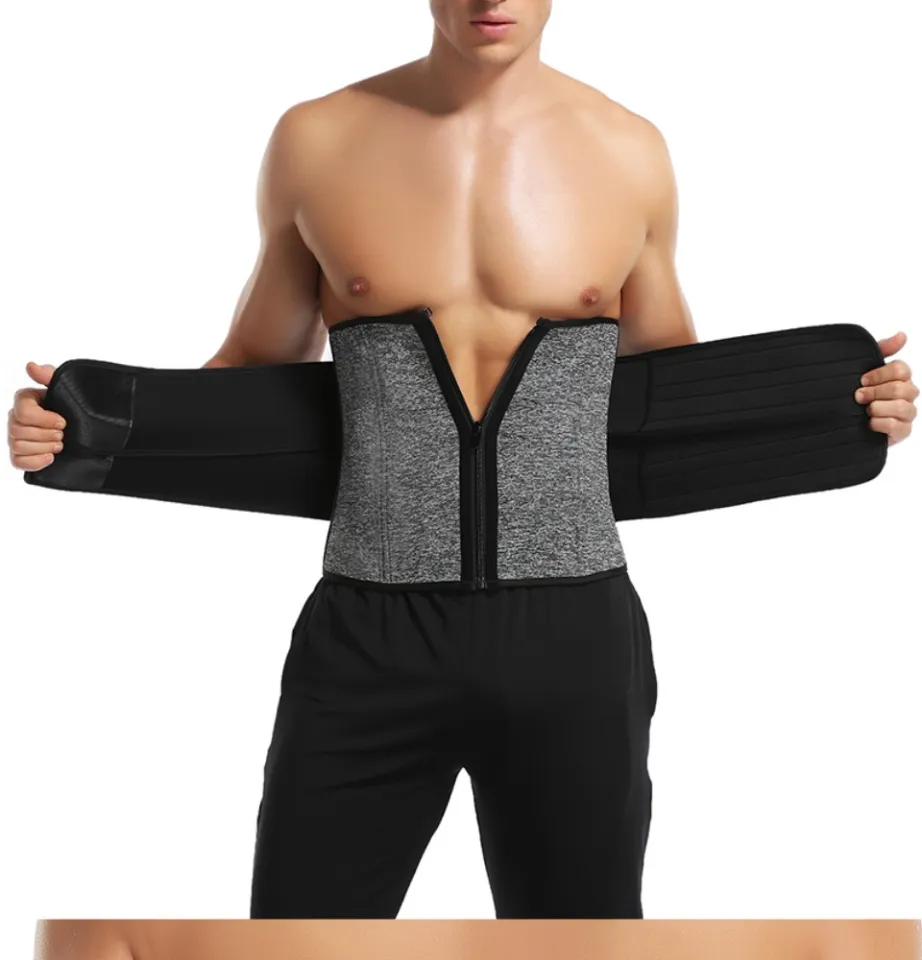 Men's Waist Trainer Tummy Control Slimming Belt Sauna Body Shapers for Men  Shapewear Weight Loss Corset Workout Fitness Girdle - AliExpress