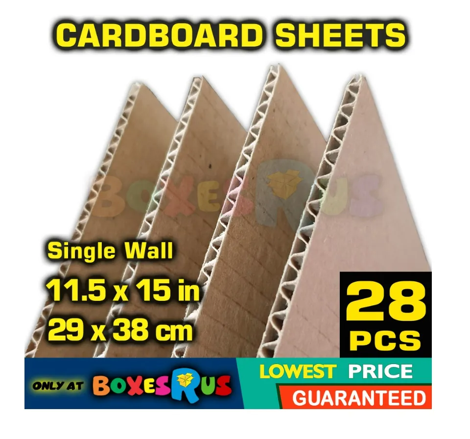 Cardboard Sheets Corrugated Pads Medium or Large Size for Packaging DIY  Letter Standee Kraft Paper by Boxes R Us