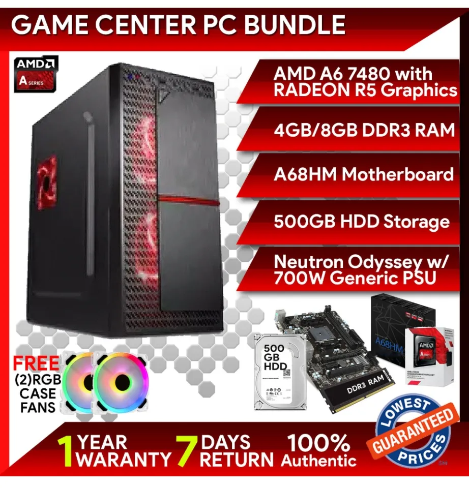 GC Neutron PC Desktop Package Computer Bundle AMD A6 7480 Radeon