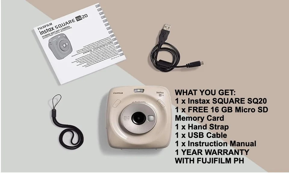 FUJIFILM instax SQ20 チェキ 底抜け