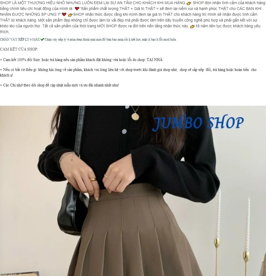 Mua Chân Váy Midi Xếp Ly Dáng Dài - Chân Váy Nữ Xếp Li Bản Cạp Cao Phong  Cách Công Sở - Yeep