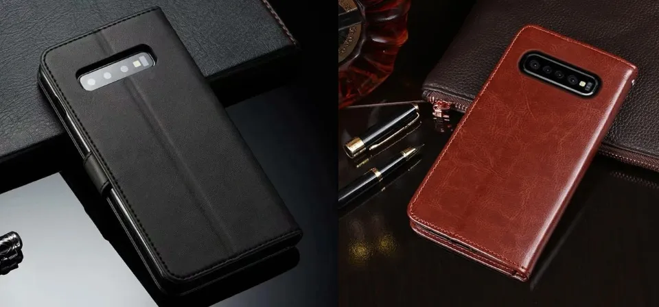 Leather Case Flip Wallet Samsung Galaxy S10 Galaxy Note S10