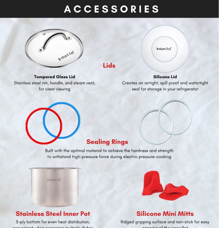 Inner Pot Instant Pot Replacement Lid Quart Instant Pot Stainless