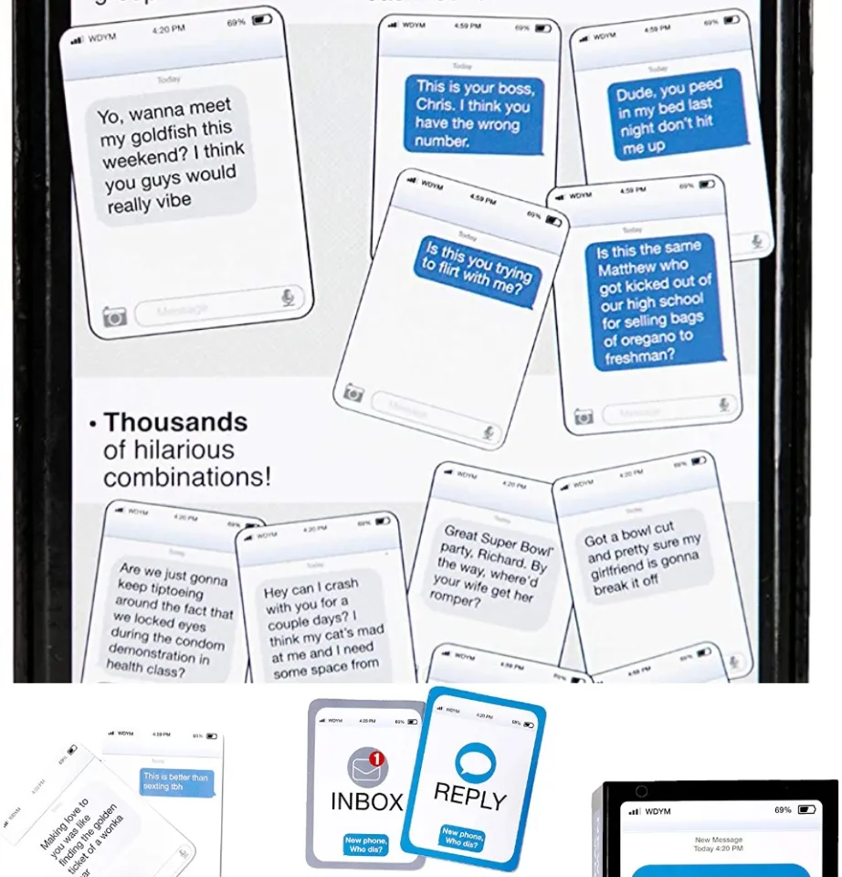 New Phone, Who Dis? - The 100% Offline Text Messaging Adult Party Game Fun  Board Game