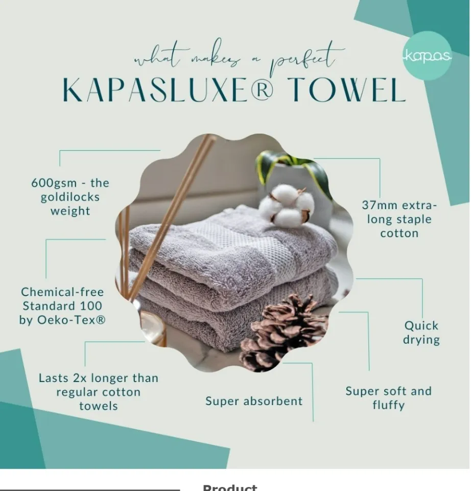 KapasLUXE® bath towel XL – Kapas Living