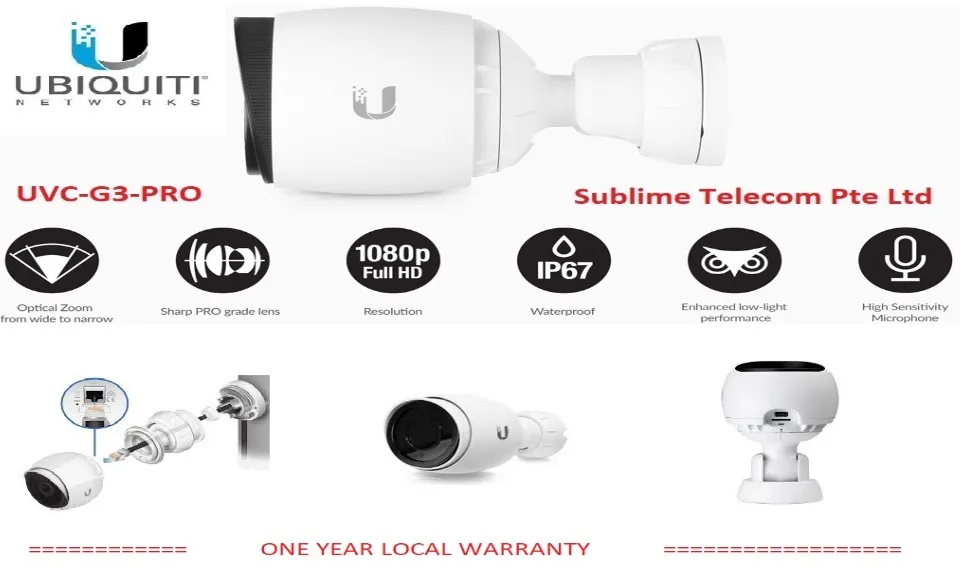 UVC-G3-PRO Ubiquiti Unifi Video Camera G3 PRO Version IR